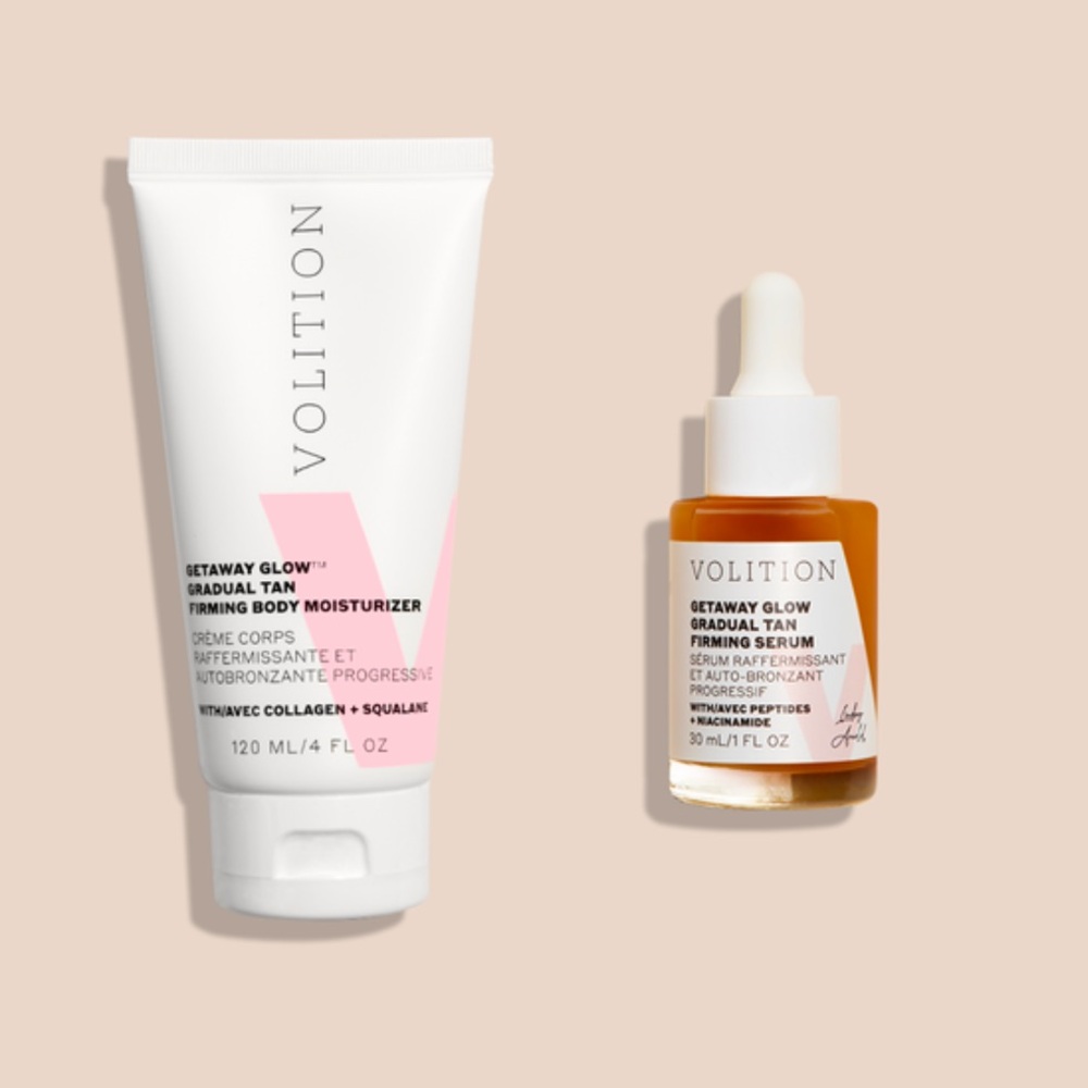New Volition Getaway Glow Bundle - Gradual Tan Firming Body Moisturizer & Serum